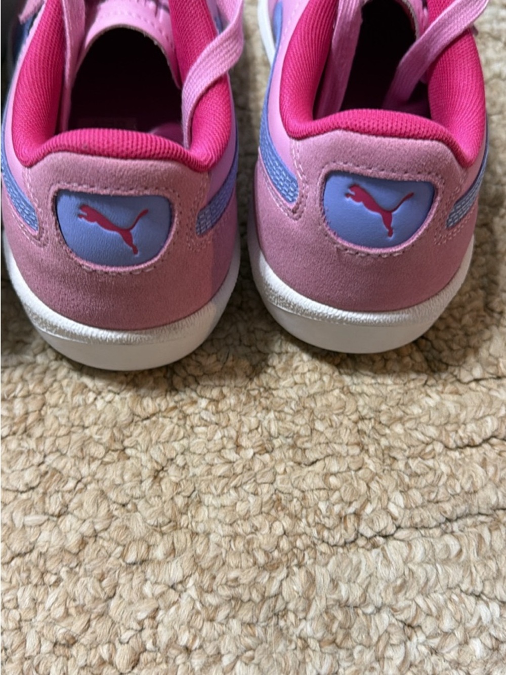 Puma Kids Pink and Purple Sneakers - Picture 2 of 4
